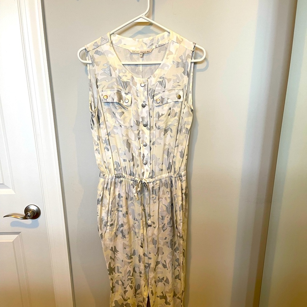 White/gray camouflage jumpsuit